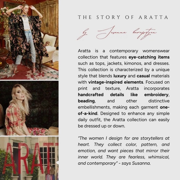 Aratta Floral Embroidered Trench Coat in Tan - Picture 11 of 12